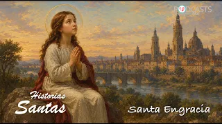 😇  SANTA ENGRACIA  ✍️ HISTORIAS SANTAS 🌷🌹🌻 LIRIOS Y ROSAS DEL JARDÍN DE LA IGLESIA