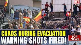 Gunshots Ring Out In Ceuta! Police-Migrant Clash Erupts During Mass Evacuation | Dramatic Visuals