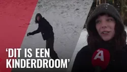 Langlaufen en snowboarden in het Amsterdamse Bos Langlaufen en snowboarden in het Amsterdamse Bos