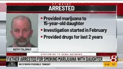 Father arrested for smoking marijuana with daughter
