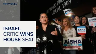 Pro-Palestinian lawmaker Aisha Wahab wins US House seat