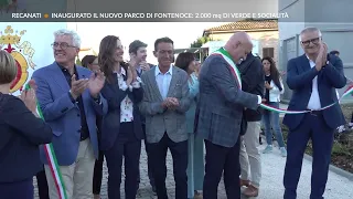 Roto TVRS Recanati "New Fontenoce park inaugurated"