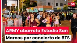 BTS in Lima: thousands of fans arrive at San Marcos for the first of their three concerts