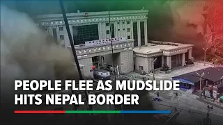 CCTV captures people fleeing seconds before mudslide engulfs Nepal-China border