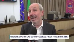 CROTONE DIVENTA IL 12° CENTRO FEDERALE FIN. LA FIRMA IN COMUNE