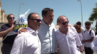 Ostia, Minister Salvini's inspection of the former Vittorio Emanuele III colony