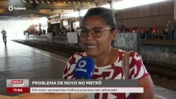 Train breaks down and needs to be towed on the Recife subway | #NovaGeral