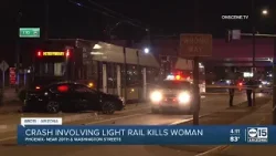 Crash involving light rail leaves woman dead