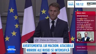 Macron: Atacurile hibride ale Rusiei se intensifică. România și Republica Moldova, printre ținte
