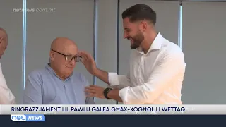 Ringrazzjament lil Pawlu Galea għax-xogħol li wettaq