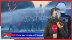 "Protestuesit qëllojnë policët, kundër përgjigjen me ujë!" Live nga protesta | Në kohë reale