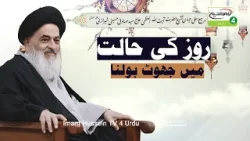 Roze Ki Halat Me jhoot Bolna | Ayatollah Al Uzma Shirazi Ke Bayanat