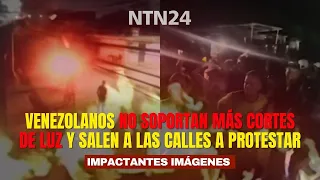 Shocking footage: Venezuelans can no longer stand power outages and TAKE TO THE STREETS to protest
