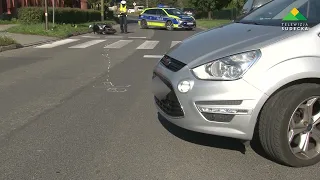 Dzierżoniów. Accident on Korczaka Street