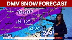 DMV Snow Forecast: Winter storm targeting DC region
