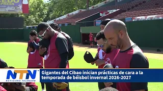 01 Gigantes del Cibao begin practice for the 2026-2027 winter baseball season