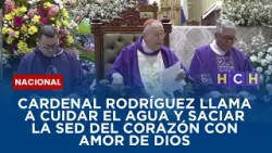 Cardenal Rodríguez llama a cuidar el agua y saciar la sed del corazón con amor de Dios