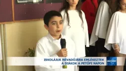 Iskolájuk névadójára emlékeztek a diákok a Petőfi Napon