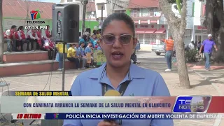Con caminata arranca la semana de la salud mental en Olanchito, Yoro