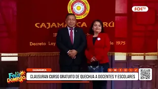 Cajamarca: Clausuran curso gratuito de quechua para docentes y escolares