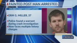Wanted Painted Post man arrested following car crash