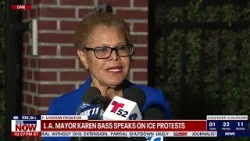 'ICE OUT' protests: Mayor Bass speaks on demonstrations in downtown