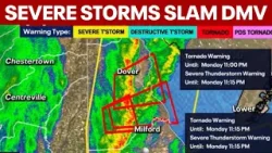 Severe storms slam DMV with tornado warnings issued for parts of Maryland