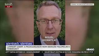 Lannert Judit: A pedagógusok nem akarják felemelni a feneküket - HírTV