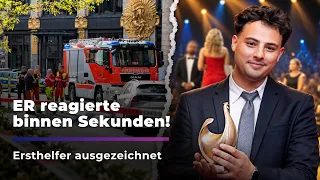He reacted immediately: Goldene Henne award for Leipzig first responder | Sachsen Fernsehen