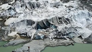 Los glaciares suizos se derriten a un ritmo preocupante en junio mientras Europa sufre calor extremo