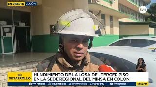 Third-floor slab at Minsa headquarters in Colón reportedly damaged after strong earthquake