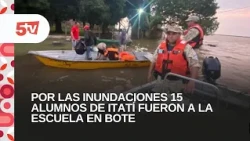 RADAR NEA PREFECTURE ASSISTED BY TAKING CHILDREN TO SCHOOL IN ITATI. PREFECT MARTIN MUÑOZ