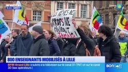 Les enseignants grévistes dans la rue ce mardi