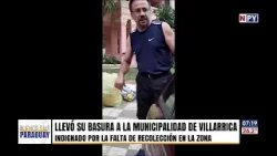 Ciudadano harto llevó su basura a la Municipalidad de Villarrica