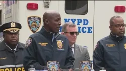 NYPD presser after man sets himself on fire