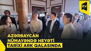 Azerbaijani delegation visits the historic Ark Fortress in Bukhara