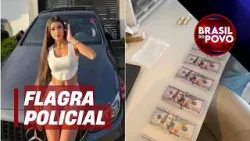 Bia Miranda entra na mira da polícia após apreensão de US$ 40 mil falsos