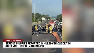7 injured in 8-vehicle crash on Interstate 291 West in South Windsor