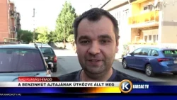 A BENZINKÚT AJTAJÁNAK ÜTKÖZVE ÁLLT MEG