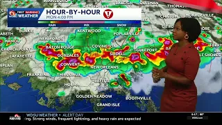 Alert Day: Strong to severe storms Monday afternoon throughout New Orleans, Southeast Louisiana