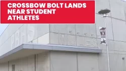 Investigation underway after crossbow bolt lands near student athletes