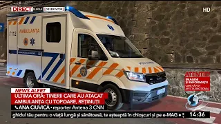 Youths who attacked ambulance with axes, detained