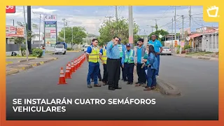 Traffic lights to bring order to dangerous intersection in Ciudad Sandino