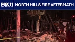 K-9 officers search for possible human remains in North Hills fire