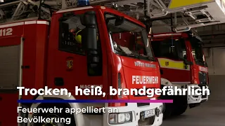 Dry, hot, high fire risk: Fire department appeals to the public I Sachsen Fernsehen