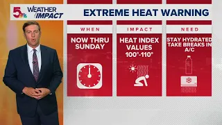 Dangerous heat continues into the weekend | Weather Impact Alert continues