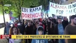 Protesta e 134-të, vijon marshimi i qytetarëve: Poshtë qeveria, Rama jep dorëheqjen