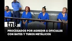 Procesados por agredir a dos oficiales con bates y tubos metálicos en Managua