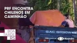 PRF encontra Chilenos em caminhão