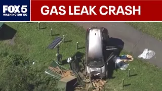 Wrong-way driver strikes Fairfax County gas pipe